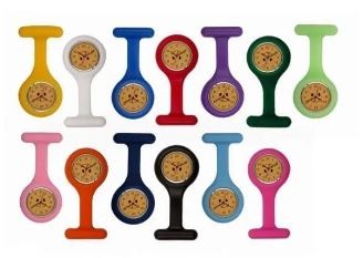 Gel/Silicone Nurse's Fob Watch with Smiley Faces